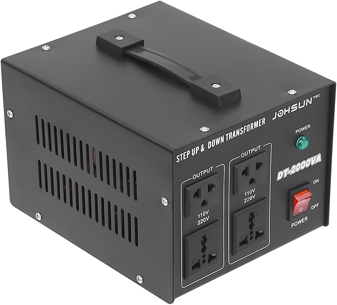 Transformador de Voltaje 220V a 110V – 2000W (Step Up & Down)