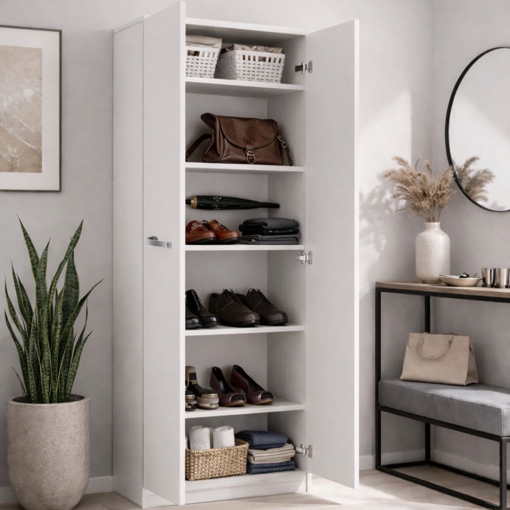 Zapatero Alto con Puertas – Organizador de Calzado 180 cm