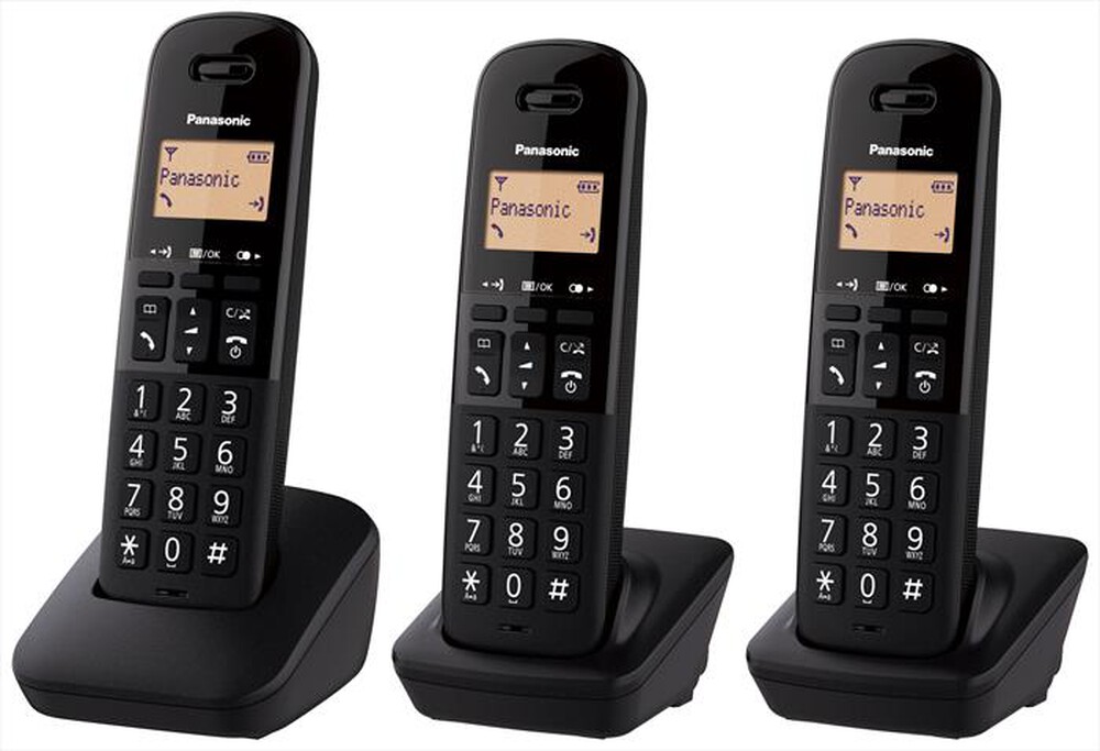 Teléfono Inalámbrico Panasonic Triple KX-TGB613 – 3 Auriculares, Bloqueo de Llamadas