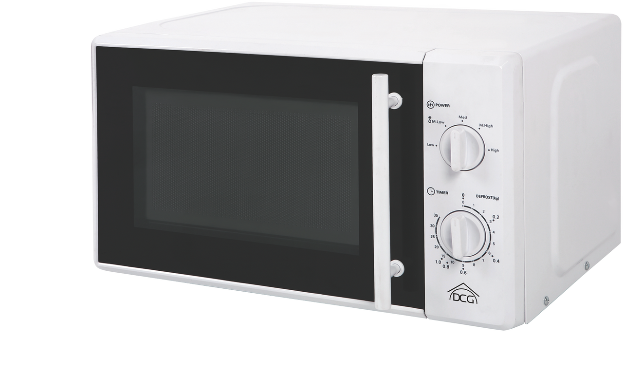 Microondas con Grill DCG Eltronic 20L 700W – Control Manual, Descongelado y Timer