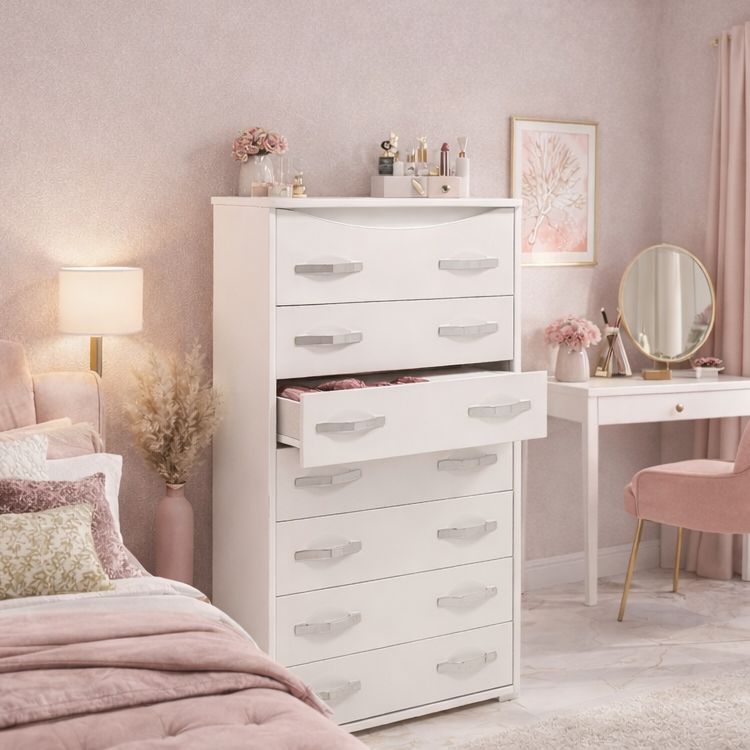 Gavetero Alto de 6 Cajones – Organizador de Dormitorio